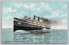 Steamer City of Cleveland Postcard D & C Line Great Lakes Vintage Steamship picture