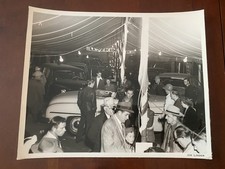 VTG 1940s Dodge Plymouth Truck Dealership Tent Photo Drykin Hamilton Ohio picture