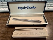 NEW VTG Unused Sheaffer Targa 1010 Nib 14K 585 Fountain Pen W/ Box & Literature picture