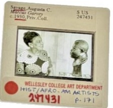 Augusta Savage Harlem Renaissance Sculpture Artist Vintage Slide picture
