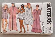 VTG Butterick Original Classics 6558 Women’s Nightgown Pattern Sz: 8-12 UNCUT FF picture