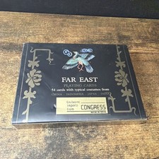 Vintage Congress Far East Playing Cards 54 Costume Cards Sealed Made in Spain picture