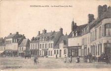 A779 France 1919 Montreuil sur Mer Grand Place Cafe Censored vintage postcard picture