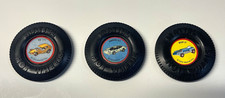  Vtg Hot Wheels Redline Plastic Badge Button Lot of 3: Ice-T Porsche 917 What-4 picture