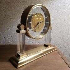Franklin Mint Golden Eagle Commemorative Clock 1988 Vintage Gilroy Roberts picture