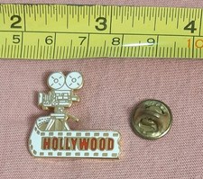 Vintage Hollywood Movie Reel Camera Film Strip Enamel Lapel Pin 1991 Pinnacle picture