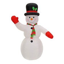 National Tree Co First Traditions Inflatable Snowman 96in LED Yard Decoration picture