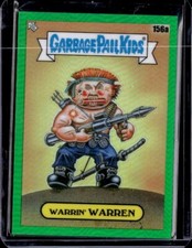 2021 CHROME 4 GARBAGE PAIL KIDS GREEN REFRACTOR /299 WARRIN WARREN 156A picture