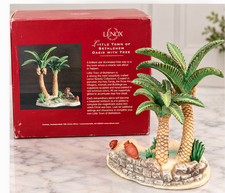 Lenox Little Town of Bethlehem Oasis with Tree Nativity Porcelain Figurine Box picture