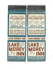 2 Lake Morey Inn    Matchcovers   Fairlee, Vermont picture
