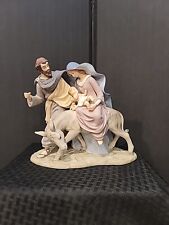 CLASSIC TREASURES Fine Porcelain Collectible Joseph Mary & Baby Jesus Sculpture picture
