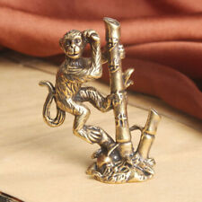Solid Brass Monkey Figurine Statue House Office Decoration Animal Figurines Toys picture