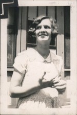 Smiling Woman Portrait, June 3, 1928 Snapshot Original Photograph picture