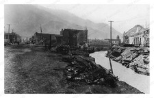 Idaho 1910 Downtown Fire Ruins Main Street Standard Postcard picture