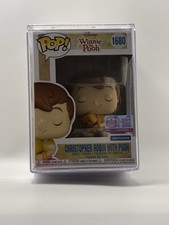Funko Pop Christopher Robin with Pooh Grail LE 1200 Sticker New In Hard Case picture