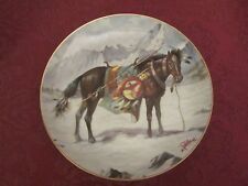 HORSE collector plate PERILLO War Ponies of the Plains NEZ PERCE PONY picture