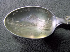 Rare Mt Hood Sterling Silver Oregon Salmon Souvenir Spoon: A. Feldheimer Jeweler picture