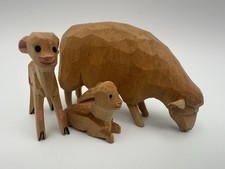 Lotte Sievers Hahn Hand Carved German Creche Nativity Three Sheep picture