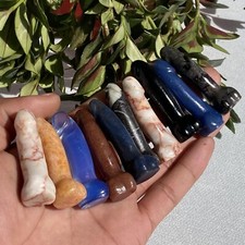 10pc  Natural mixed Quartz Carved Crystal Genital Massage Reiki Healing  2