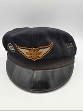 Authentic Harley-Davidson Biker Captain's Hat Original Harley-Davidson Patch picture