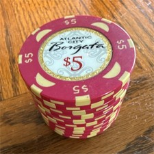 Borgata $5 Casino Chip AC Collectible Gambling Memorabilia (Lot of 10) picture