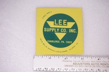 Lee Supply Co. Inc. Decal Sticker Vintage Mining Industrial NOS picture