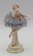 Antique Dresden Germany Porcelain Lace Ballerina Figure 4