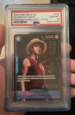 ONE PIECE PREMIUM CARD COLLECTION -LIVE ACTION EDITION- MONKEY D. LUFFY PSA 10 picture