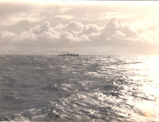 1938 Photo Atlantic Ocean From MS Batory Snapshot Lucky Ship Ocean Liner 4x6 picture