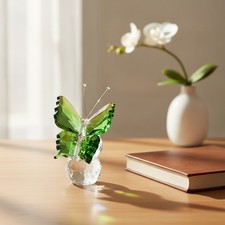 Handcrafted Crystal Butterfly Figurine with Base - Perfect Gift for Loved Ones picture