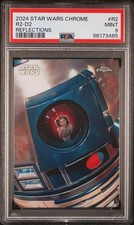 2024 Topps Chrome Star Wars R2-D2 / Princess Leia Reflections #R2 PSA 9 picture