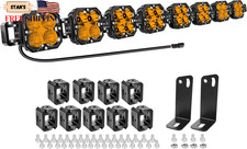 52 Inch 240W Amber Straight Curved Adjustable & Linkable LED Light Bar with Wiri picture