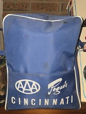 RARE VINTAGE AAA CINCINNATI AND POGUE'S DEPARTMENT STORE TRAVEL TOTE BAG picture