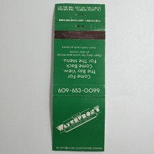 The Waterfront Restaurant Matchbook Cover Vintage Somers Point New Jersey NJ picture