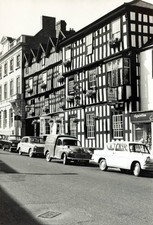 Circa 1960 A view of Tewkesbury Gloucestershire showing old half t- Old Photo picture