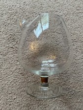 Hand Blown Brandy Snifter Glass Decanter Pitcher MCM Barware Vase picture