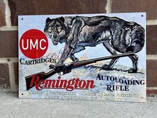 Remington Wolf  Coyote  Vintage Style Sign  rifle revolver Gun picture