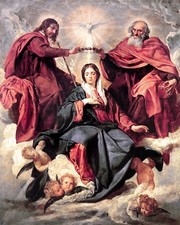 Catholic print picture - THE CORONATION OF MARY  -   8