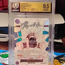 One Piece 2025 A Fist of Divine Speed Gear Two OP11-080 Alt Art BGS 9.5 picture