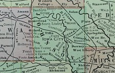 Vintage 1902 IOWA Map 22