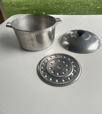 Wagner Ware Sidney MAGNALITE 4249 6qt Aluminum Stockpot/Dutch Oven w/Lid Trivet picture