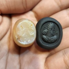  Rare persian era sasanian stone intaglio. Sasan  picture