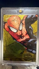 2021 Upper Deck Marvel Spider-Man Metal Gold Parallel Limited RARE  picture