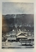 1907 Vintage Illustration Incline Railway Up Lookout Mountain Chattanooga picture