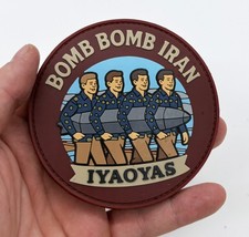 Bomb Bomb Iran by the Bomb Boys, IYAOYAS, 3.5 inch patch, Hook and Loop picture