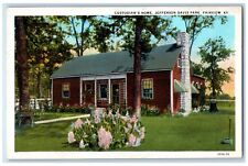 Custodian's Home Jefferson Davis Park Fairview Kentucky KY Vintage Postcard picture