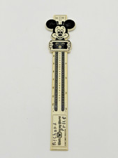 VINTAGE WALT DISNEY DISNEYLAND MICKEY MOUSE SLIDE CONVERSION RULER picture