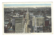Postcard Divided 1915 Bird's Eye View, City Hall, Philadelphia, PA C 1911 Wm Ran picture