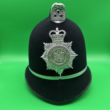 Vintage British Suffolk Constabulary Police Bobby Custodian Helmet Sz 7 1/8 Mint picture