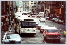 Capitol Hill 1983 Seattle WA Trolley Bus Postcard AM General King County KCM-8 picture